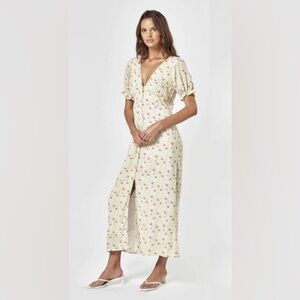 ANTHROPOLOGIE CHARLIE HOLIDAY - HARLEY DRESS IN FESTIVE FLORAL LIGHT Sz S